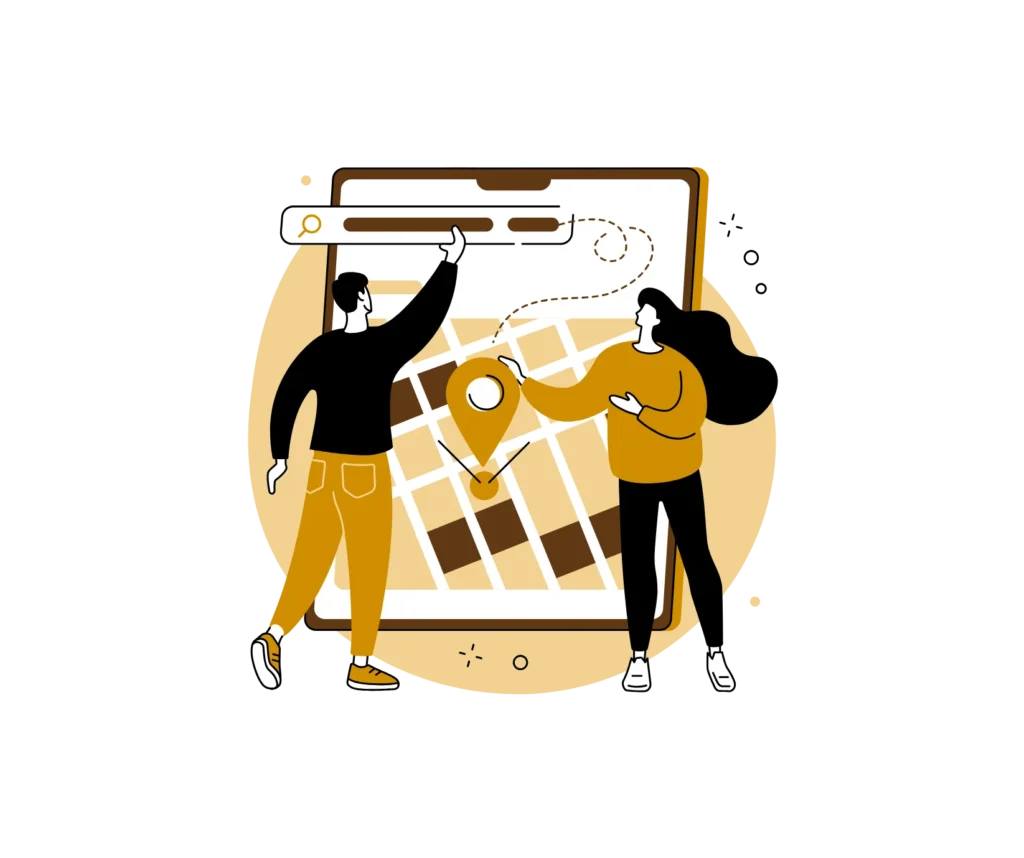 Illustration of search results and growth for therapist SEO