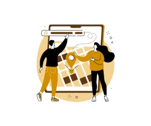 Illustration of search results and growth for therapist SEO