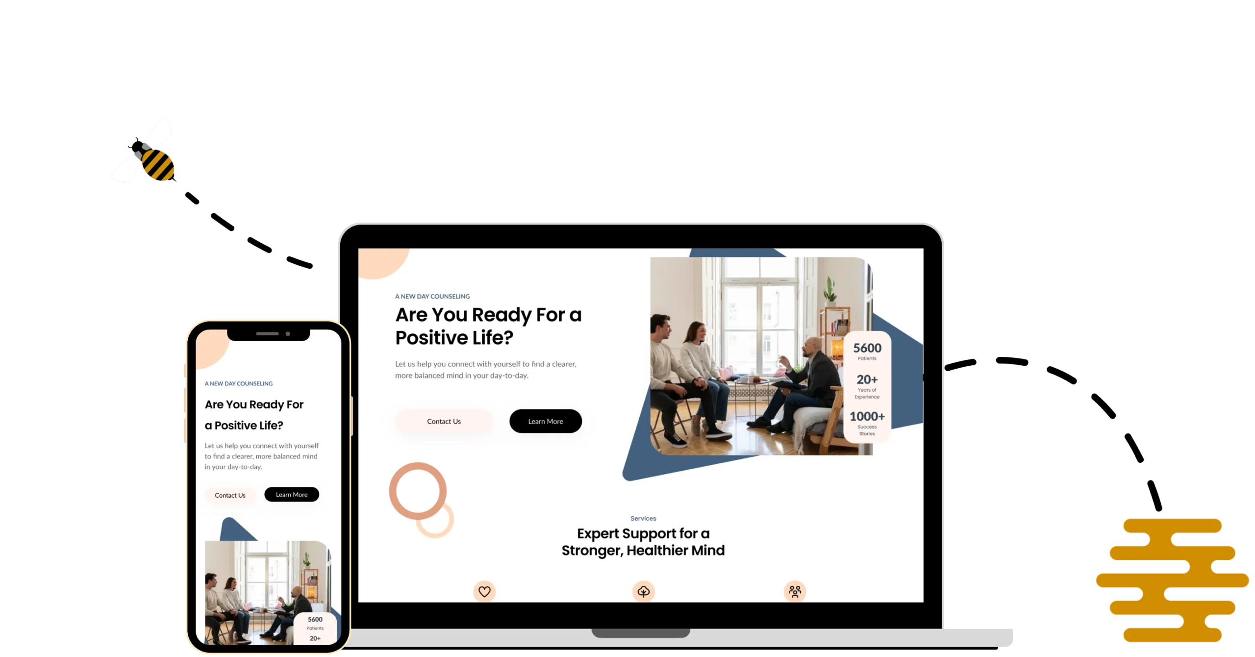 Website Designs for Therapists and therapy practices hivesourced
